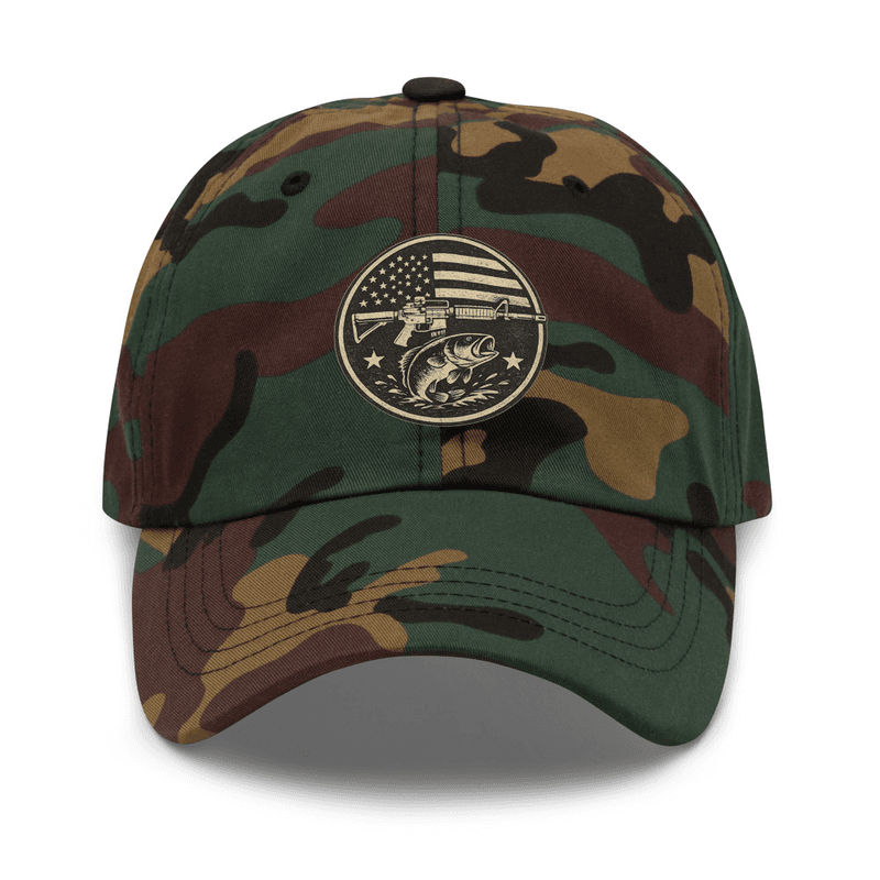 Freedom, Fishing, and Firearms Dad Hat