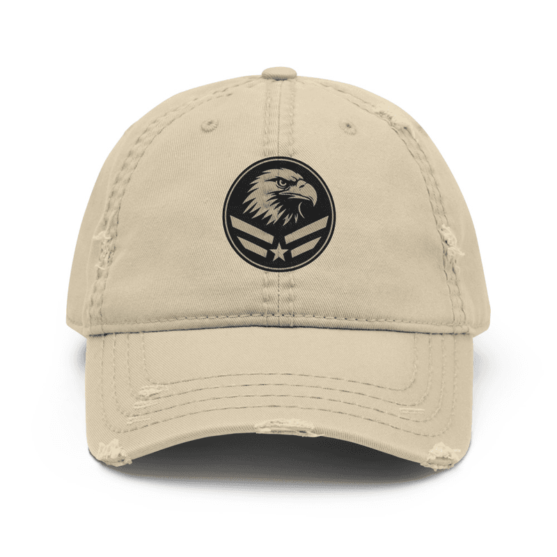 Eagle Logo Distressed Dad Hat