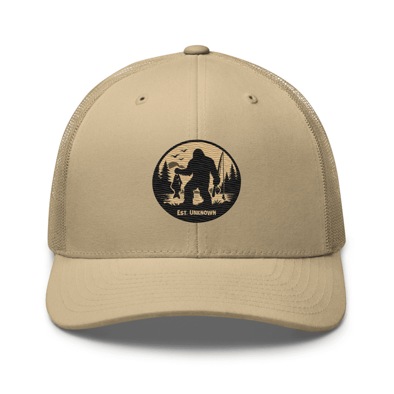 Bassquatch Trucker Cap — Khaki